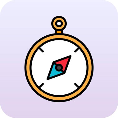 Pusula vektör satırı simgesi