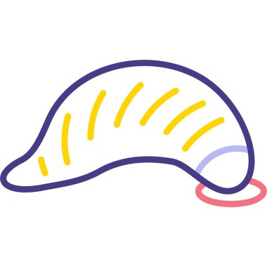 bir salyangozun renk vektör simgesi