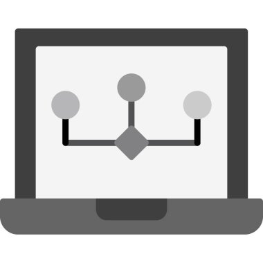 şebeke. Web simgesi basit illüstrasyon