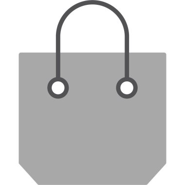 çanta alışveriş simgesi katı stil