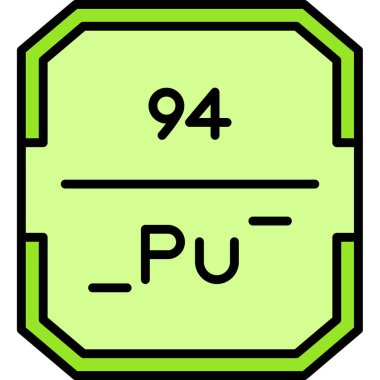 Kimyasal simge, vektör çizimi