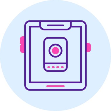 Smartphone Simgesi, vektör illüstrasyonu