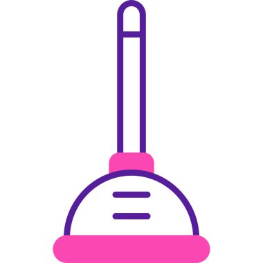 Basit vektör simgesi, termometrenin çizimi