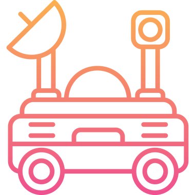 Uydu çanağı modern simgesi, vektör illüstrasyonu