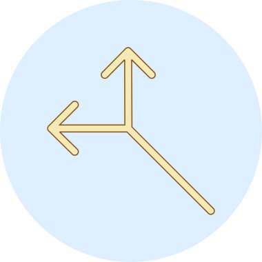 ok simgesinin vektör illüstrasyonu