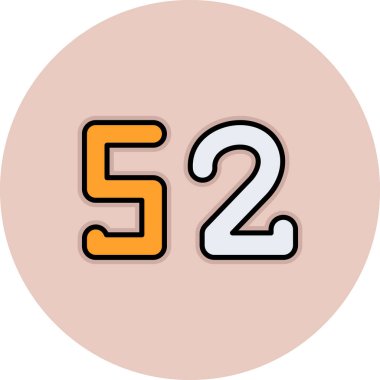 Sekiz numaralı simge vektör illüstrasyonu