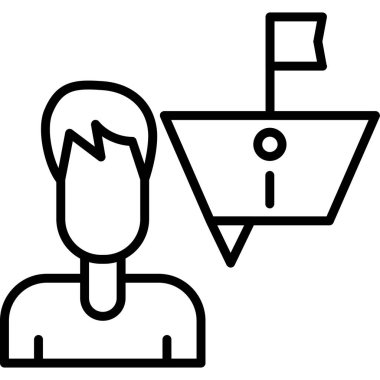 bayrak konum simgesi ana hat biçiminde