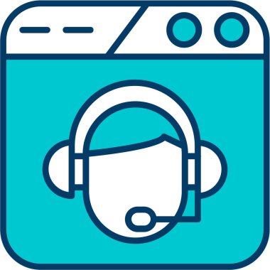 Kulaklıkların vektör illüstrasyonu