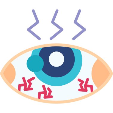 vizyon. Web simgesi basit illüstrasyon