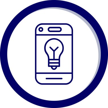 Akıllı telefon. Web simgesi basit illüstrasyon