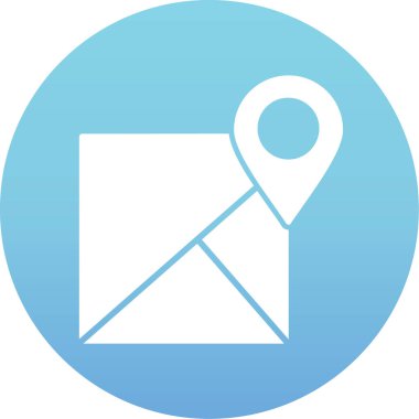 Konum pin simgesinin vektör illüstrasyonu