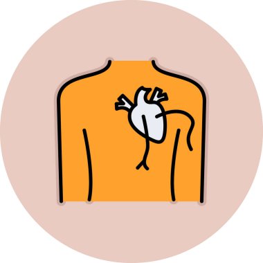 Anjiogram web simgesi basit vektör illüstrasyonu