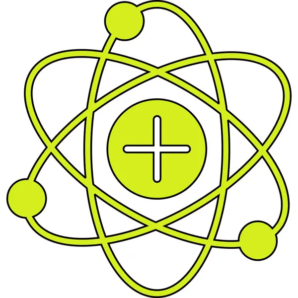 atom simgesi vektör illüstrasyonu