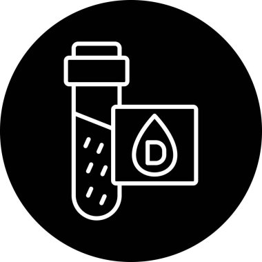 Bir şişe simgesinin vektör illüstrasyonu