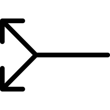 Beyaz arkaplanda izole edilmiş ok simgesi, vektör illüstrasyonu