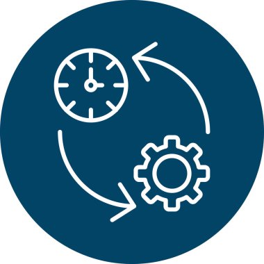 Saat ayarları vektör simgesi