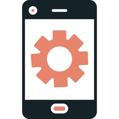 Akıllı telefon ayarları. vektör illüstrasyonu