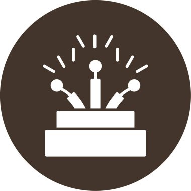 Bir parti simgesinin vektör illüstrasyonu