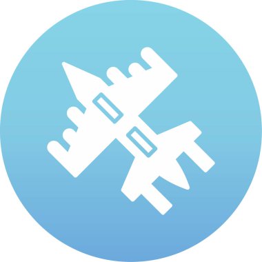 Uçak simgesinin vektör illüstrasyonu