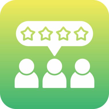 Müşteri İnceleme simgesi, vektör illüstrasyonu