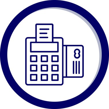 Hesap makinesi. Web simgesi basit illüstrasyon