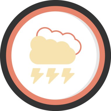 Bulut. Web simgesi basit illüstrasyon