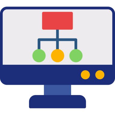 ağ web simgesi basit illüstrasyon