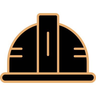 Miğfer. Web simgesi basit illüstrasyon