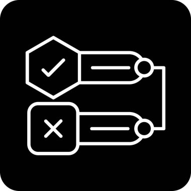 Kontrol listesi vektör simgesi. düz tasarım biçimi.