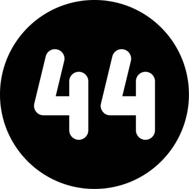 4 numaralı simge, vektör illüstrasyonu