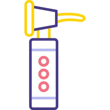 Yangın söndürücüsü. Web simgesi basit illüstrasyon