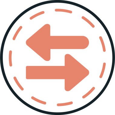 yön ikonu vektör illüstrasyonu