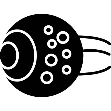 Şirin bir çizgi film simgesinin vektör çizimi