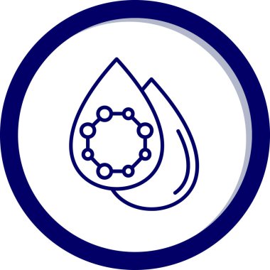 Su damlası. Web simgesi