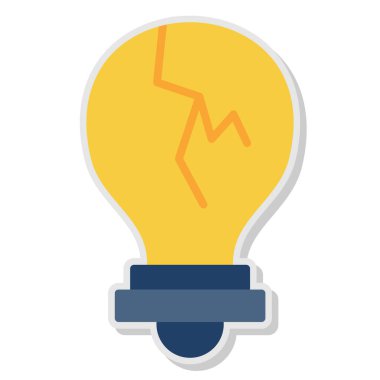 Zayıf Fikir Ağı simgesi, vektör illüstrasyonu