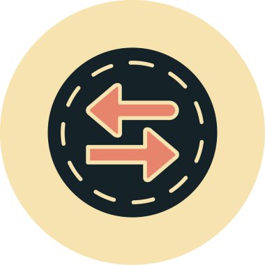 Tek bir simgenin vektör illüstrasyonu