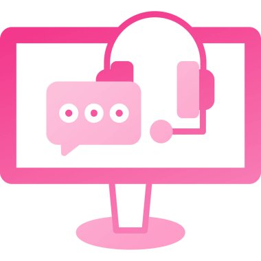 çağrı merkezi müşteri servisi simgesi, vektör illüstrasyonu