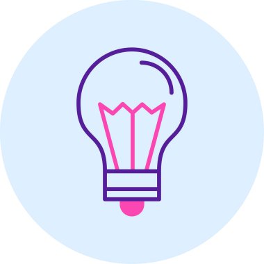 Ampul. Web simgesi basit illüstrasyon