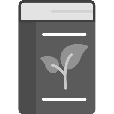 Bir kitap vektörü illüstrasyonlu bitki