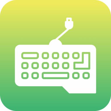 Bir bilgisayar simgesinin vektör illüstrasyonu