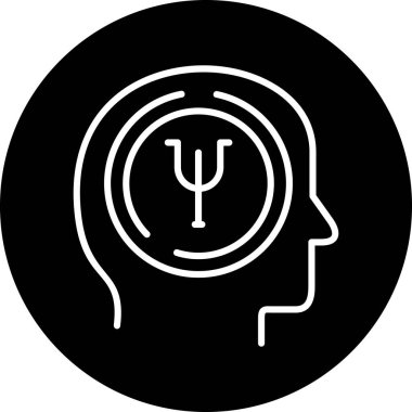 Bir beyin simgesinin vektör çizimi