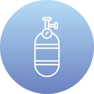 Gaz simgesinin vektör illüstrasyonu