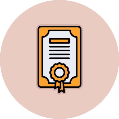 Rozet simgesi, vektör illüstrasyonu