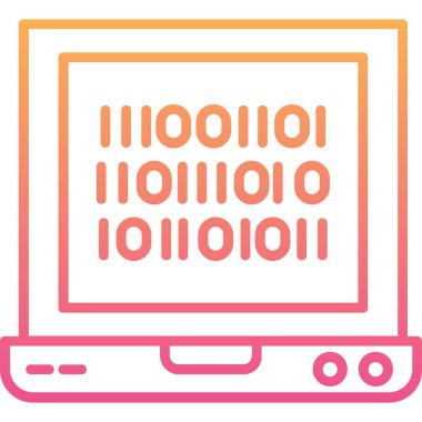 Bilgisayar. Web simgesi basit illüstrasyon