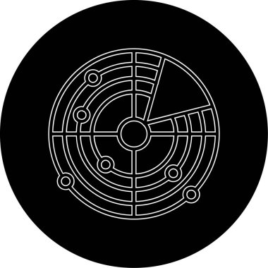 Modern bir simgenin vektör illüstrasyonu