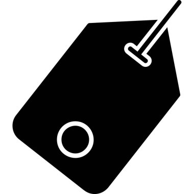 Etiket. Web simgesi basit tasarım