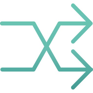 Düz biçimli sol ok simgesi