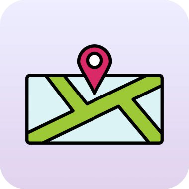 PIN vektör çizim Haritası