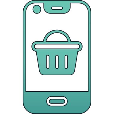 çevrimiçi alışveriş sepeti simgesi