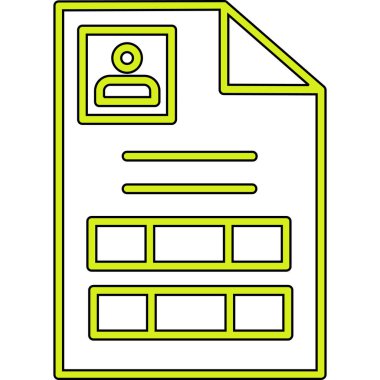 Belge vektör illüstrasyonlu dizin